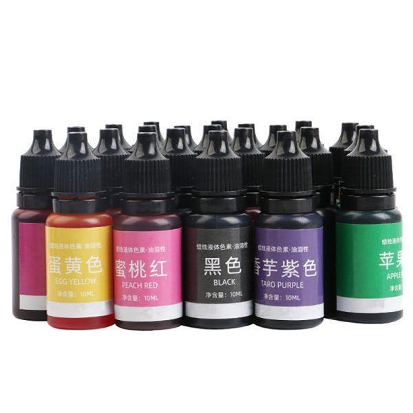 32 Colors 10ml Unscented Liquid Oil Soluble Candle Dye Pigment - Image 4