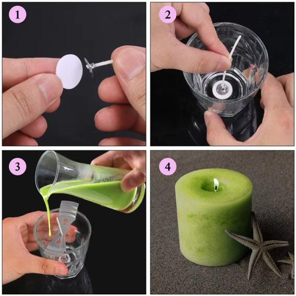 100 Pcs Natural Low Smoke  Cotton Candle Wick - Image 6