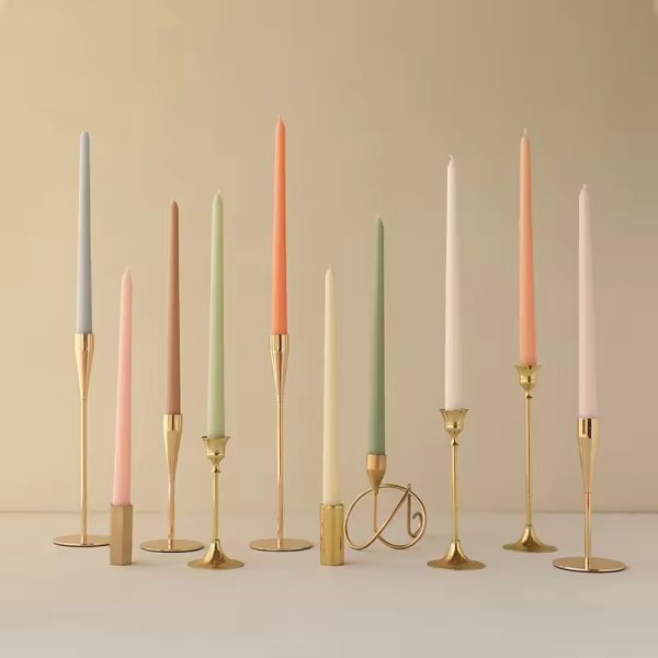 Wholesale 36 Custom Romandi Mixed Color Long Pole Candle 4-Piece Set - Image 9