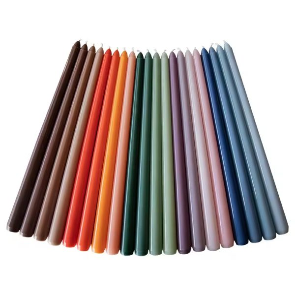 Wholesale 36 Custom Romandi Mixed Color Long Pole Candle 4-Piece Set - Image 10