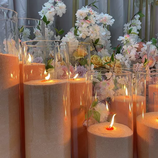 Long-lasting Pearled Candle Wax Refillable Handmade Glass Granules Sand Wax - Image 8