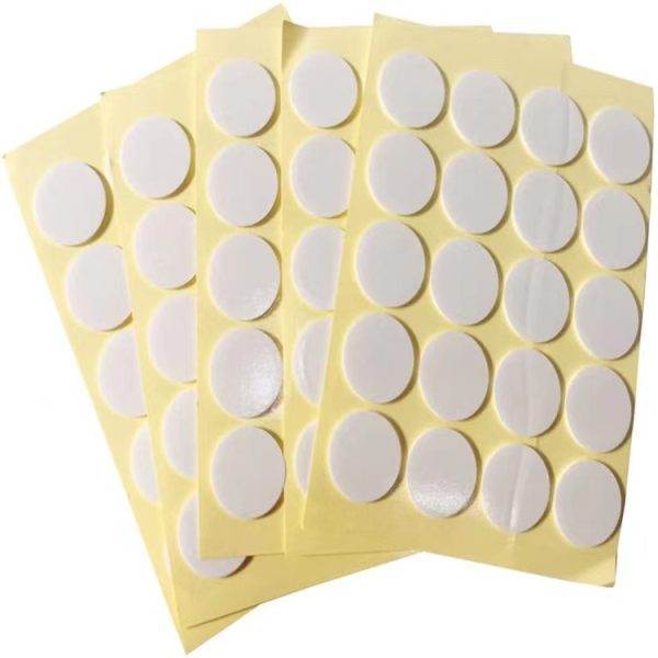 Heat-Resistant Wick Stickers – 2cm Round Double-Sided - Image 2