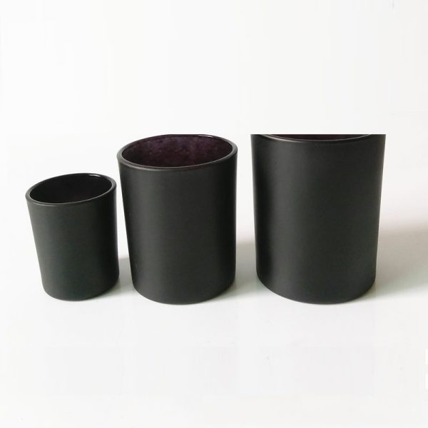 Frosted Glass Candle Cup with Lid - Image 5