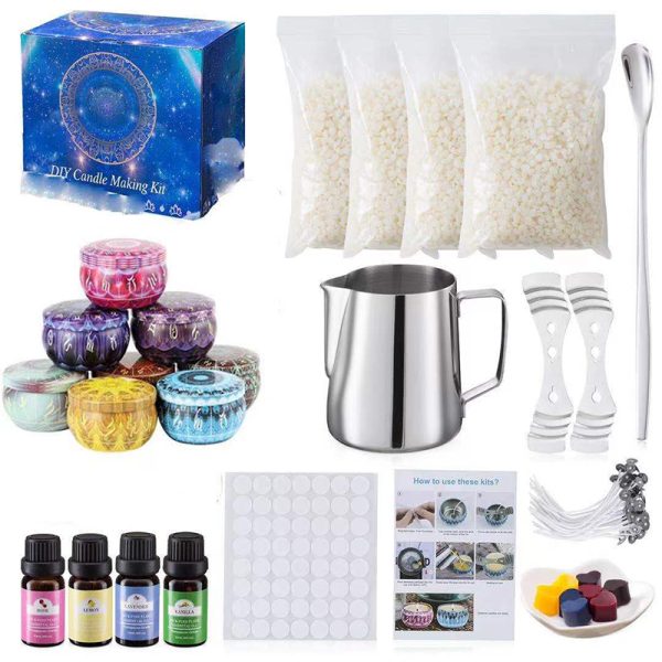 DIY Candle Making Kit – Soy, Beeswax, Wicks, Dyes, Molds & Fragrances - Image 3
