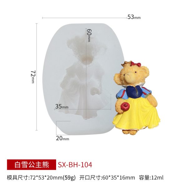 3D Unique Silicone Candle Molds – Dress, Doll, Chair & Bear Designs - Image 11