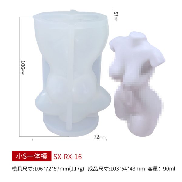 3D Human Body Silicone Candle Mold – Large Size - Image 5