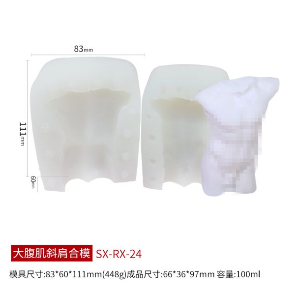 3D Human Body Silicone Candle Mold – Large Size - Image 6