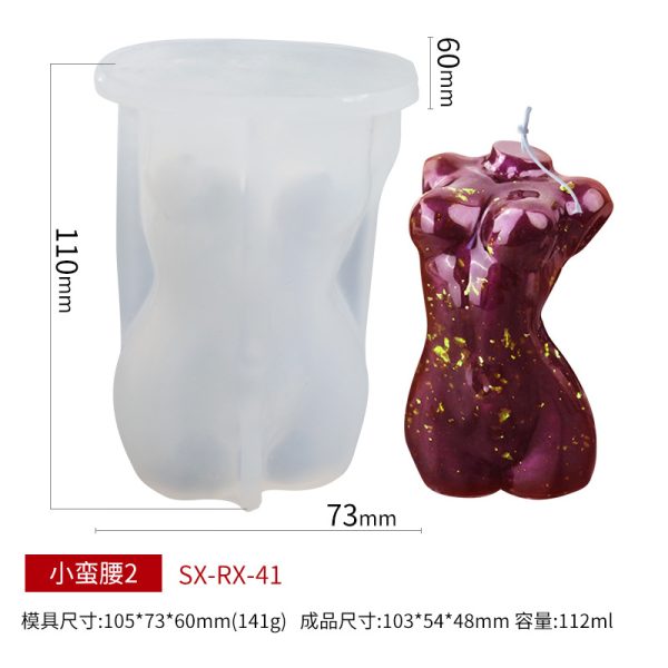 3D Human Body Silicone Candle Mold – Large Size - Image 8