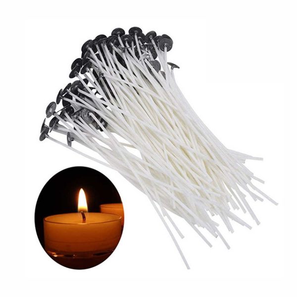 100% Cotton Candle Wicks – 4–20cm, With/Without Base