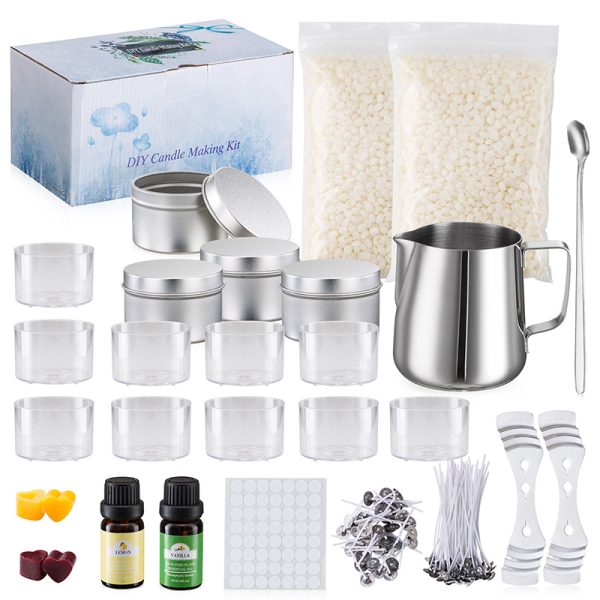 DIY Candle Making Kit – Soy, Beeswax, Wicks, Dyes, Molds & Fragrances - Image 9