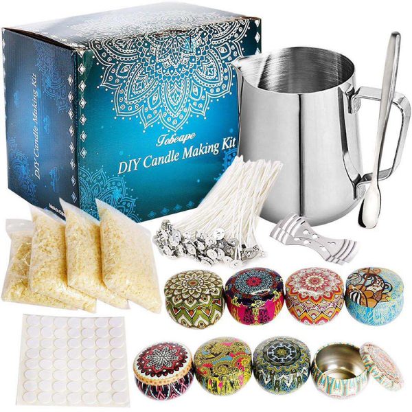 DIY Candle Making Kit – Soy, Beeswax, Wicks, Dyes, Molds & Fragrances - Image 11