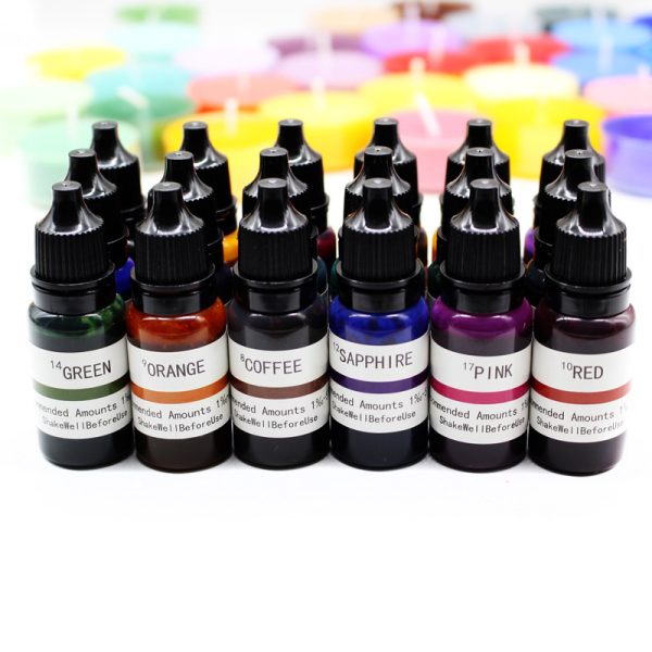 Oil-Soluble Liquid Candle Pigments – 32 Colors, 10ml Each