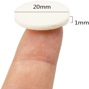 Heat-Resistant Wick Stickers – 2cm Round Double-Sided