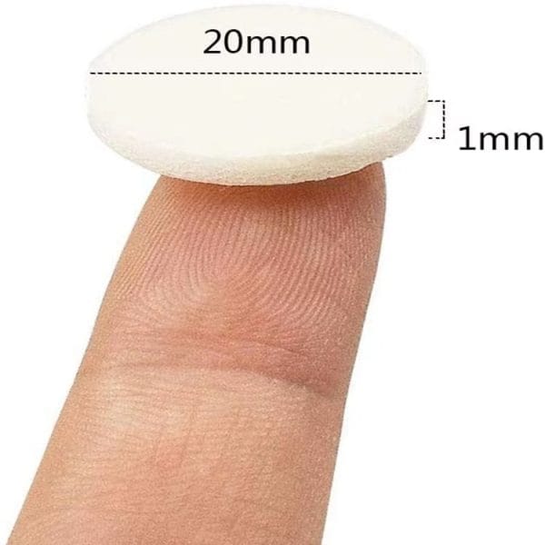 Heat-Resistant Wick Stickers – 2cm Round Double-Sided