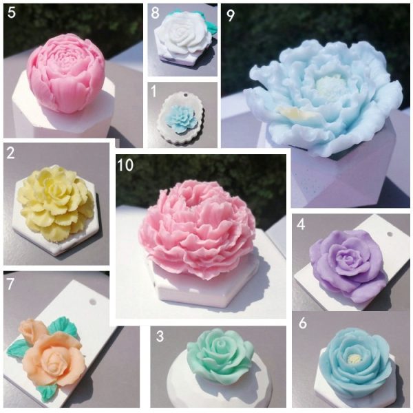 Assorted Silicone Candle Molds for DIY Projects - Image 2