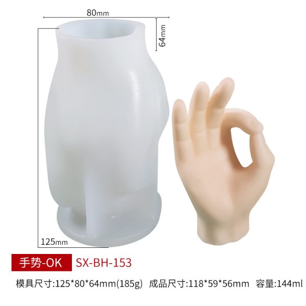 Customized Finger Silicone Candle Mold - Image 5