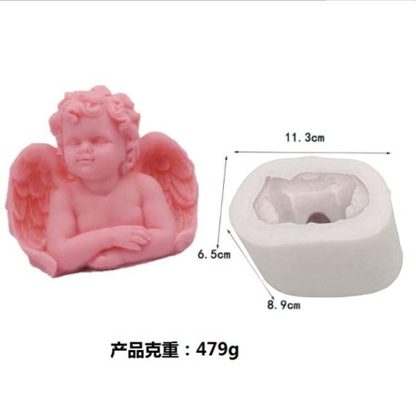 3D Body Series Candle Molds – Baby & Angel Shapes - Image 2