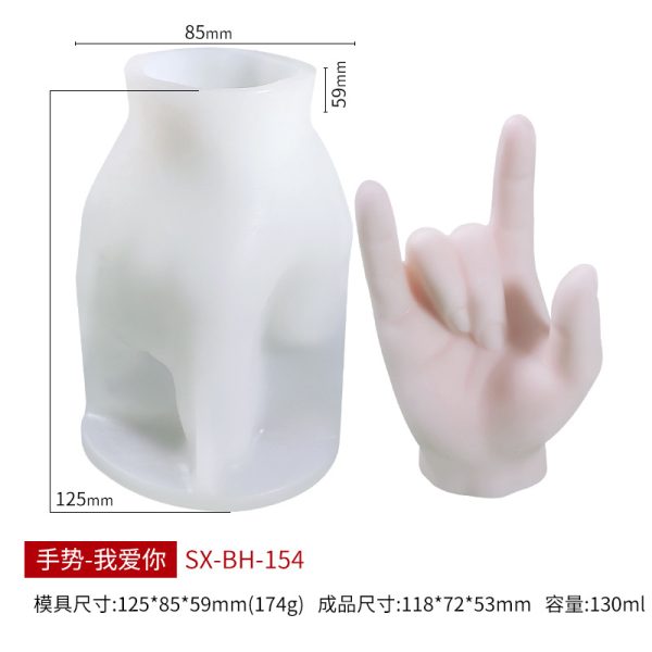 Customized Finger Silicone Candle Mold - Image 8