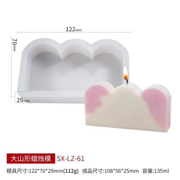Assorted Silicone Candle Molds for DIY Projects - Image 24