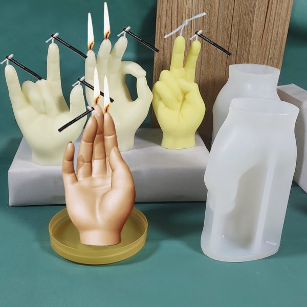 Customized Finger Silicone Candle Mold