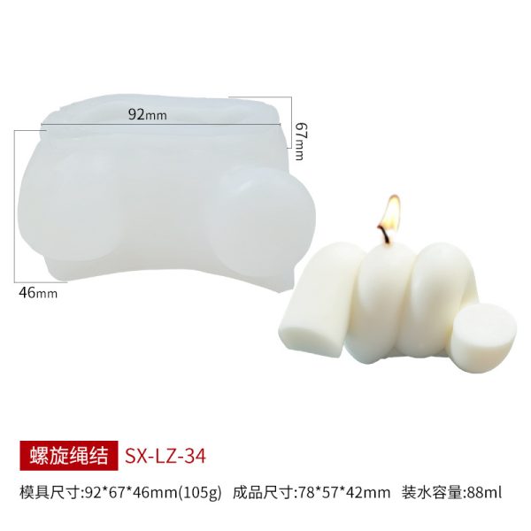 Assorted Silicone Candle Molds for DIY Projects - Image 27