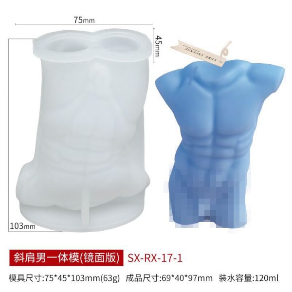 3D Human Body Silicone Candle Mold – Large Size - Image 10