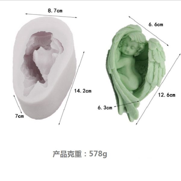 3D Body Series Candle Molds – Baby & Angel Shapes - Image 3