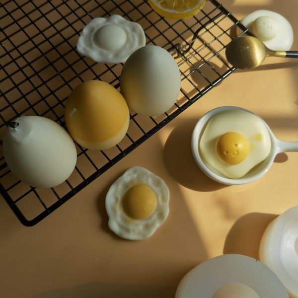 Easter Egg Candle Silicone Mold – Whole / Fried / Half-Shell