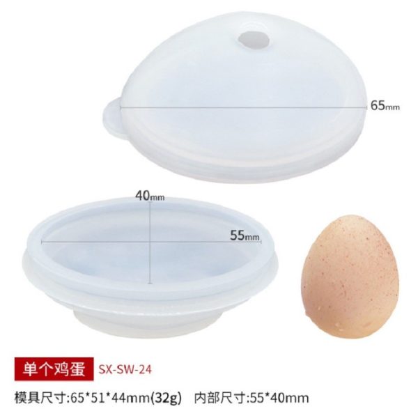 Easter Egg Candle Silicone Mold – Whole / Fried / Half-Shell - Image 8