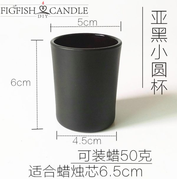 Frosted Glass Candle Cup with Lid - Image 8
