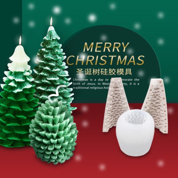 Candle Silicone Mold – Christmas Tree Series - Image 2