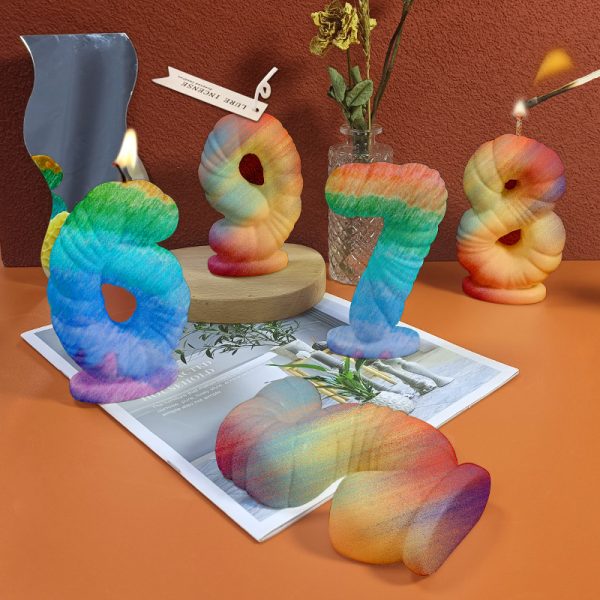 Number Candle Silicone Mold – DIY Birthday & Celebration Candles