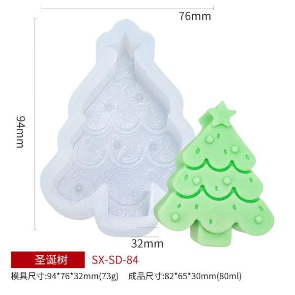Candle Silicone Mold – Christmas Tree Series - Image 15