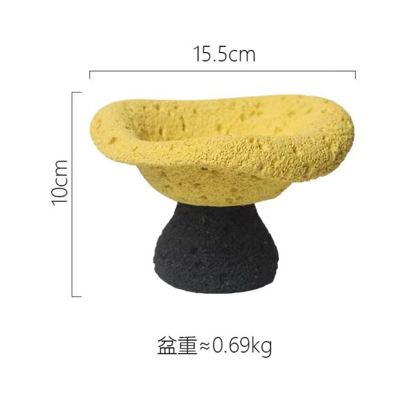 Rustic Textured Concrete Candle Holders  | H - Image 9