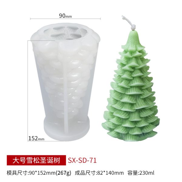 Candle Silicone Mold – Christmas Tree Series - Image 16