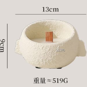 Rustic Textured Concrete Candle Holders  | J