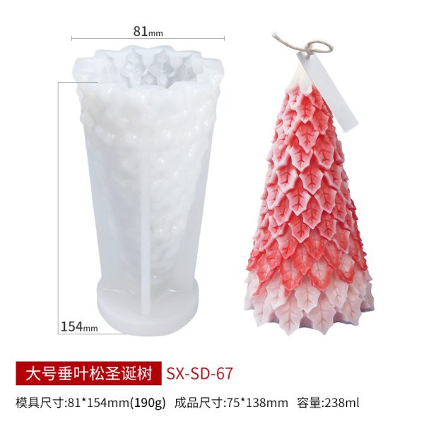Candle Silicone Mold – Christmas Tree Series - Image 17