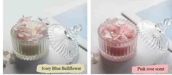 Luxury Preserved Flower Soy Wax Candle in Dome Glass Jar - Image 4