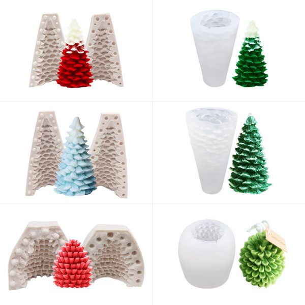Candle Silicone Mold – Christmas Tree Series - Image 6