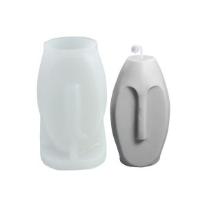 Art Face Candle Mold – Abstract Silicone Mold for DIY Wax Crafting