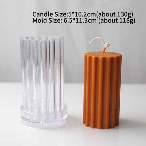 DIY Candle Mold – Acrylic, Various Styles for Artistic Wax Crafts - Image 8