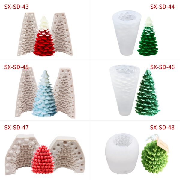 Candle Silicone Mold – Christmas Tree Series - Image 7