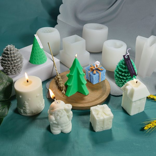 Assorted Silicone Candle Molds for DIY Projects