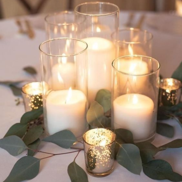 Clear Cylinder Glass Vase for Sand Wax Decor - Image 6