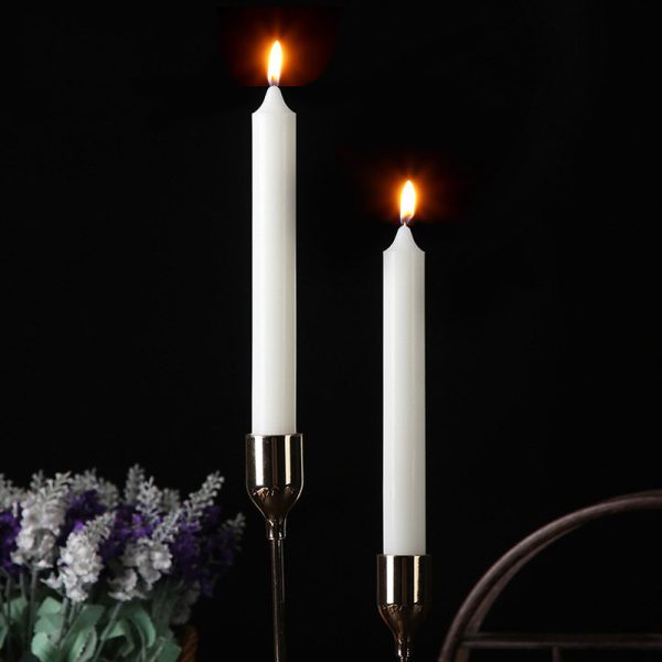 Multicolor Long Soy Wax Candles – Smokeless Wedding Set - Image 3
