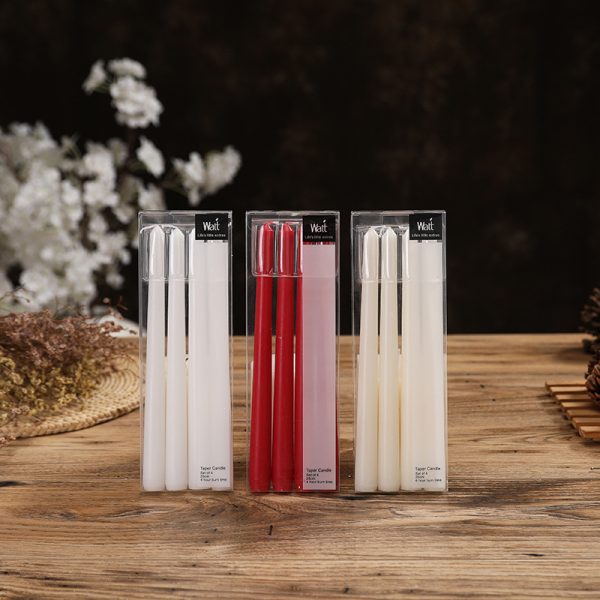 Multicolor Long Soy Wax Candles – Smokeless Wedding Set - Image 7
