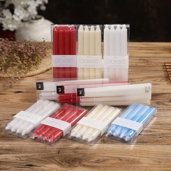 Multicolor Long Soy Wax Candles – Smokeless Wedding Set - Image 9