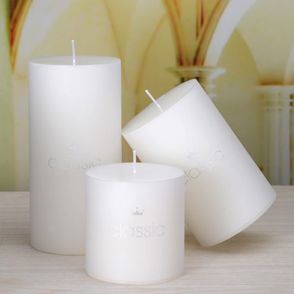 White Pillar Paraffin Wax Candles – Home & Event Decor - Image 7