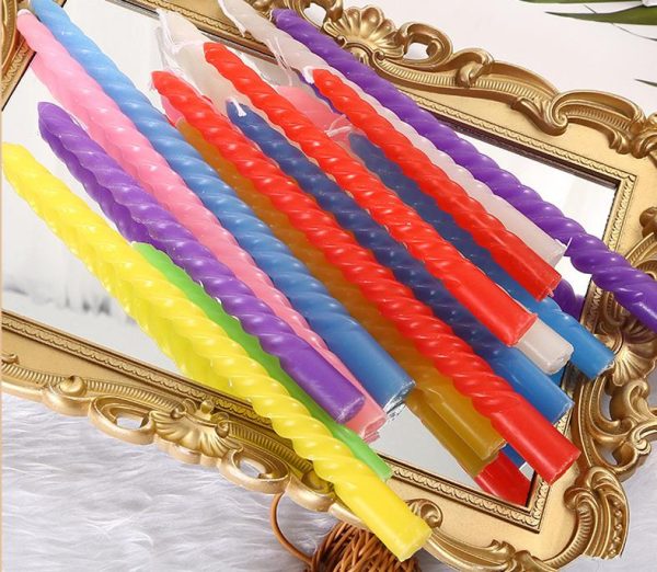 Long Taper Spiral Candles for Birthday & Wedding Decoration - Image 7