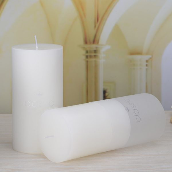 White Pillar Paraffin Wax Candles – Home & Event Decor - Image 8